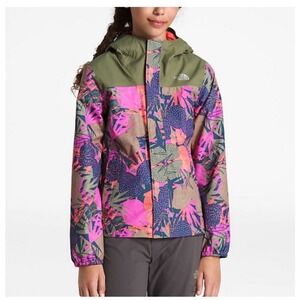 The North Face Resolve Reflective Jacket Girls XL 18 Floral NWT Waterproof Shell